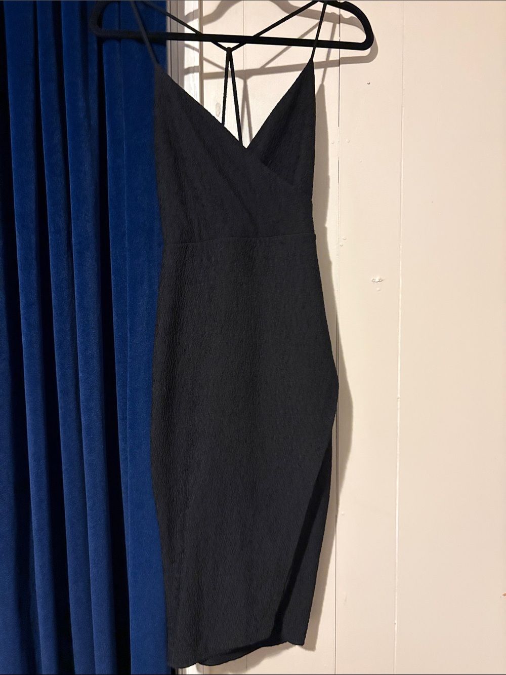 Express Black Spaghetti-Strap Sheath Dress